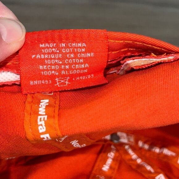 Oklahoma State baseball cap hat lid strap back orange - Picture 10 of 10